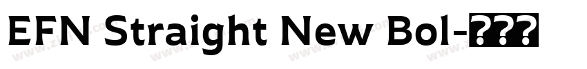 EFN Straight New Bol字体转换